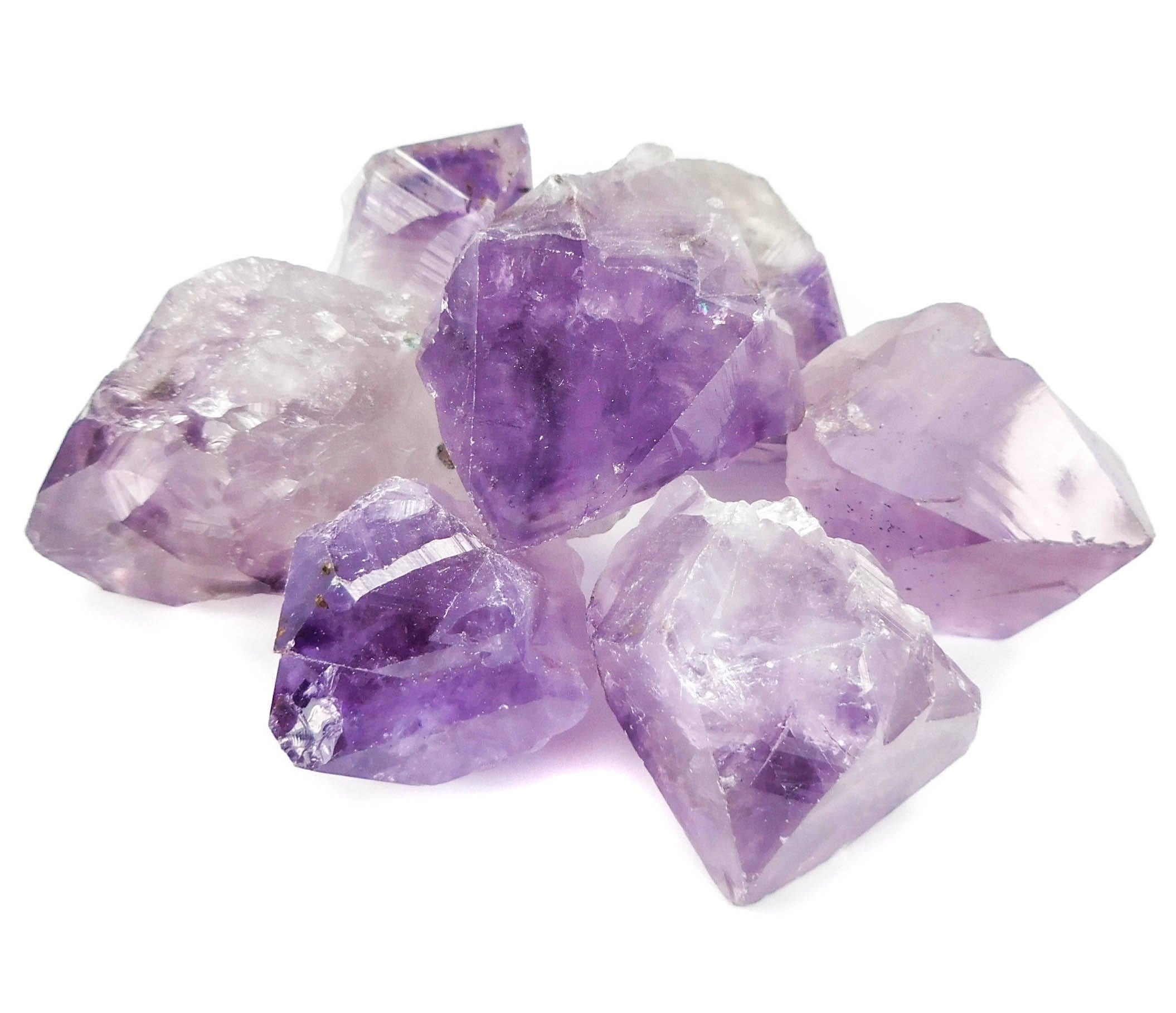 Large Purple Amethyst Crystal Points Rough Raw