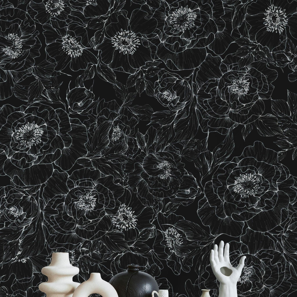 The Dutchess (Black) Wallpaper