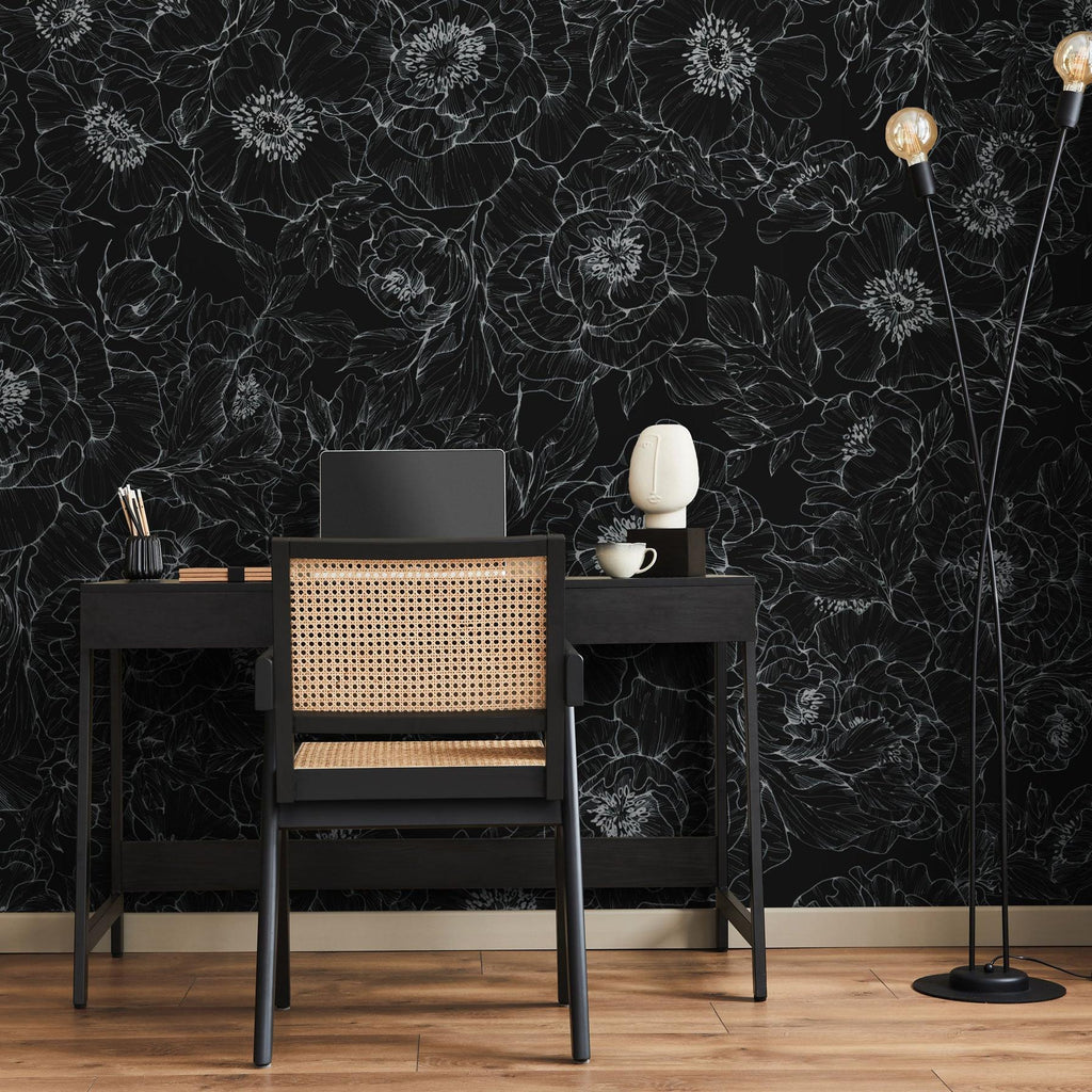 The Dutchess (Black) Wallpaper