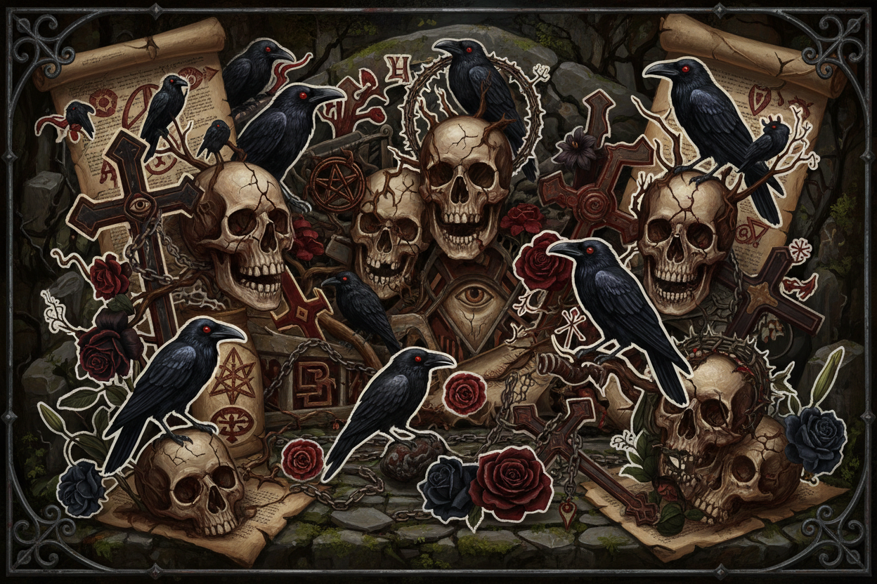 Marked for Life - Gothic Victorian Oil Painting Banner